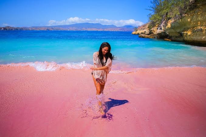 pink beach